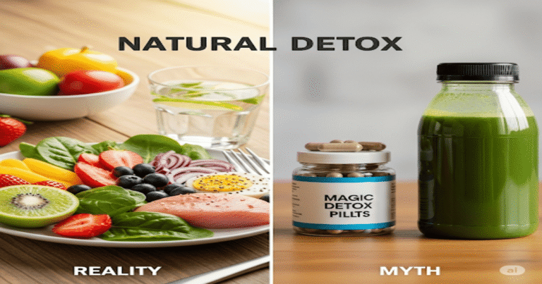 Détox Naturelle : Mythes et Réalités healthy : 10 recettes pour maigrir 1 "Détox Naturelle : Mythes et Réalités - Assiette saine et équilibrée versus pilules détox"