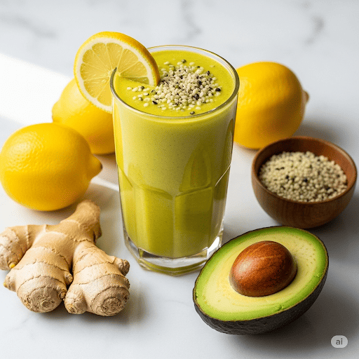 Smoothie citron-gingembre